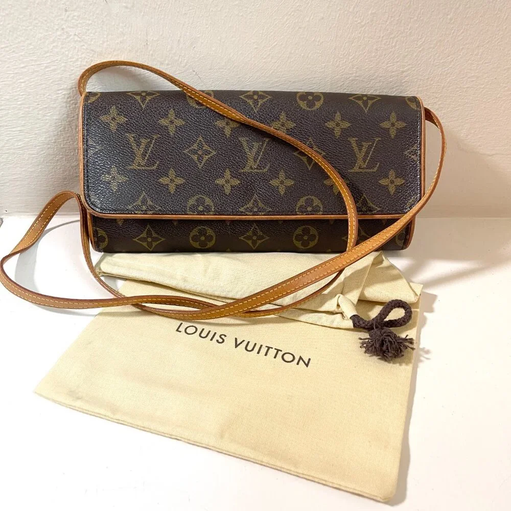 Louis Vuitton Monogram Pochette Twin GM Shoulder Bag